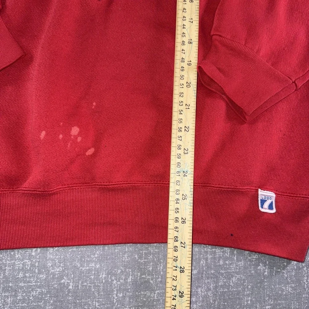 Vintage Wisconsin Badgers Sweatshirt Mens XL Red NCAA Football Logo 7 90s